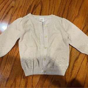 H&M Light Beige Kids Button Down Cardigan